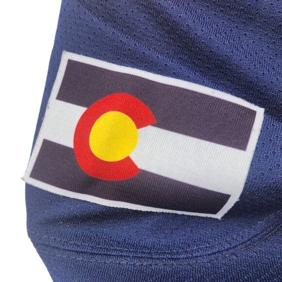 CCM ECHL Colorado Eagles Youth S/M Jersey Hockey 15 Years 2003 - 2018 Blue Mesh - Picture 6 of 12